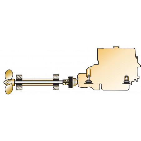 VETUS flexible coupling BULLFLEX 8, shaft 1½"