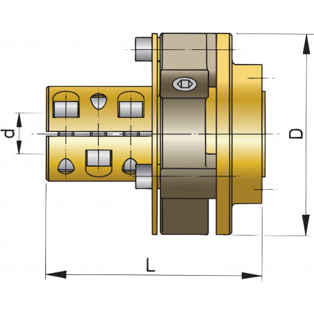 VETUS flexible coupling BULLFLEX 32, shaft 60 mm