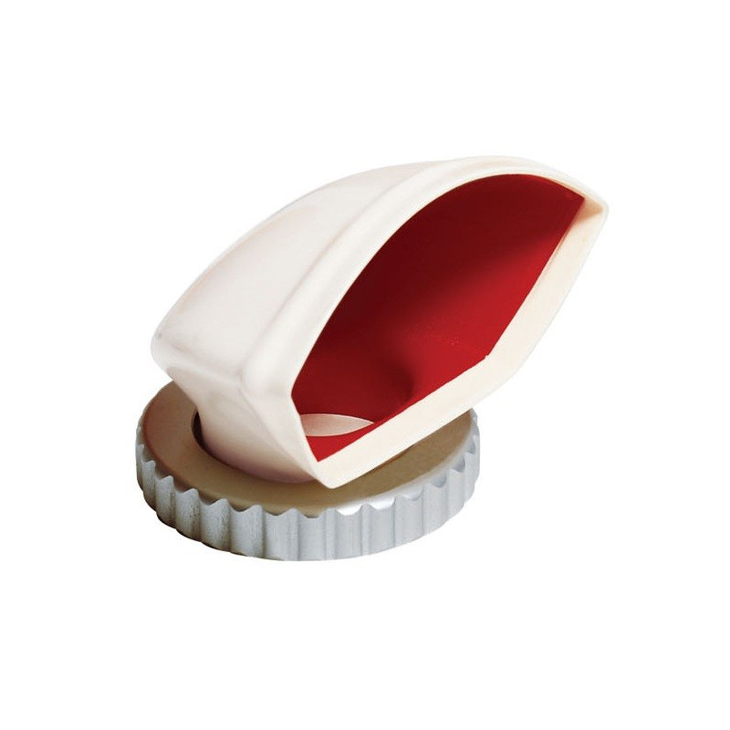 VETUS cowl ventilator DONALD 2, 75 mm, white PVC, red interior