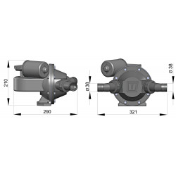 Waste pump, 12V