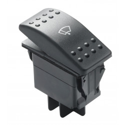 VETUS three-position rocker switch for windscreen wipers, (OFF-1-2)