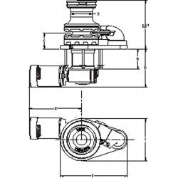 MAXWELL 3500 VWC Hyd 100TDC CW BB, chainwheel for 8-13 mm chain