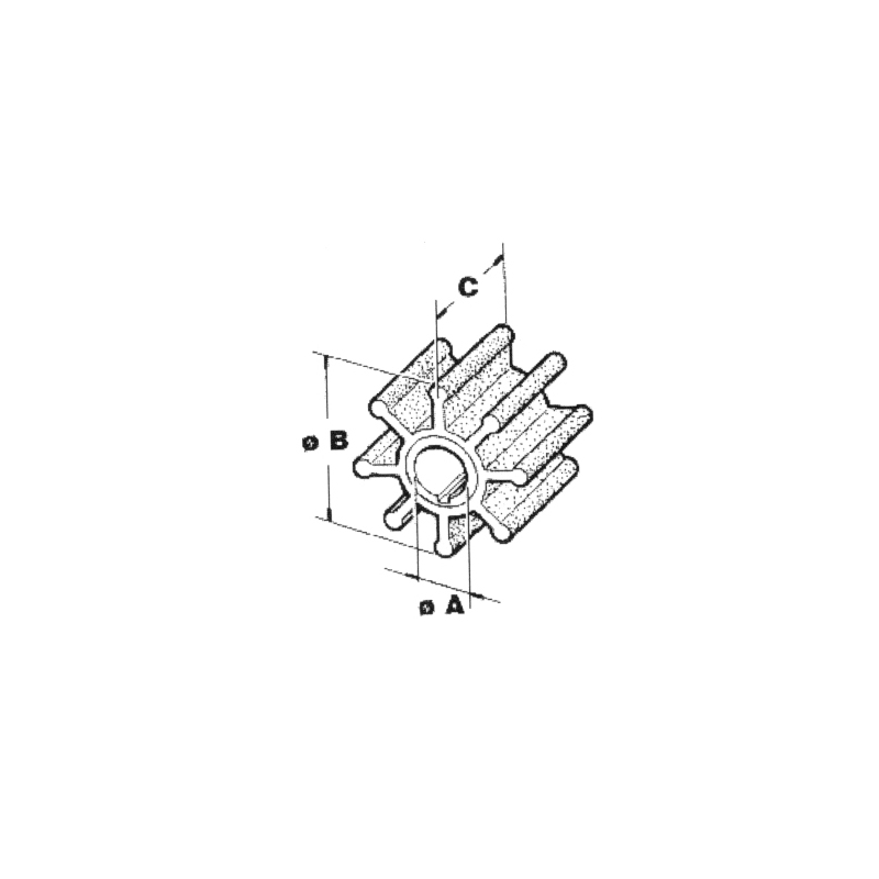 Impel Johnson/Evinrude 395289 - 1 Impel Johnson/Evinrude 395289 - 1