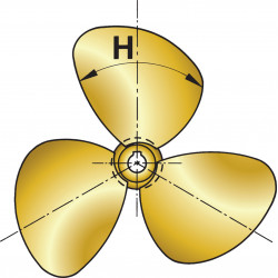 VETUS 3-bladed propeller P3C, 14" x 11", left-handed
