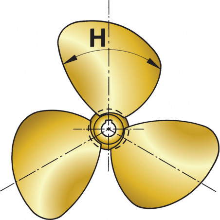 VETUS 3-bladed propeller P3C, 16" x15", left-handed