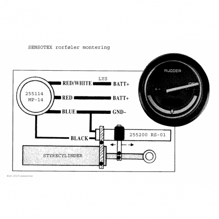 KUS/Sensotex føler til rorindikator - 2