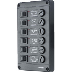 Switch panel type P6, 24 Volt