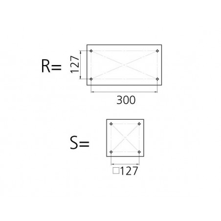 Pedestal gas rise