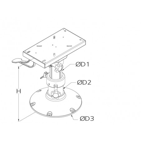 Pedestal gas rise