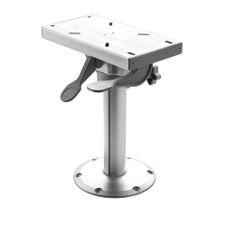 Fixed height pedestal with slide