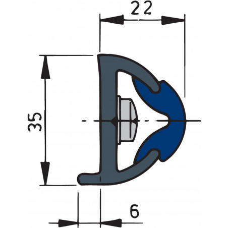 Rubbing strake, ideal for GRP boats