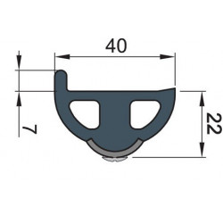 Rubbing strake, ideal for GRP boats