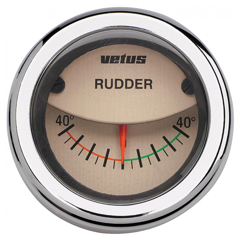 Rudder pos.indicator 12/24V D 52mm linea nostalgic