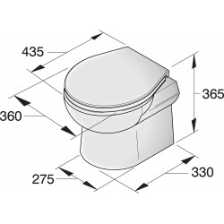 Toilet type SMTO2S12, 12 V