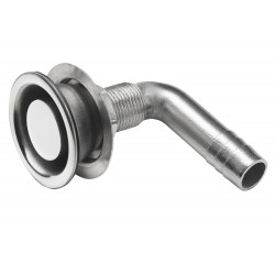 AIR-VENT NIPPLE S/S 316 FOR HOSE Ø 16 MM ANGLED