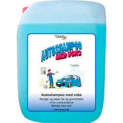 Autoshampoo med voks til bil, båd og