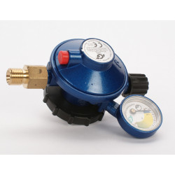 Gas regulator med manometer til blå gasflasker - 2