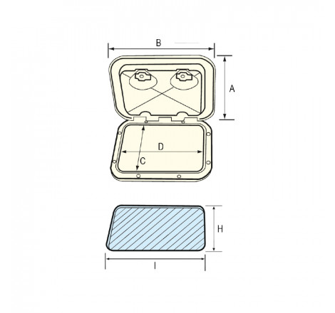 Låge til TOP LINE gas box container - 1