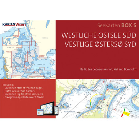 Søkortsæt Box S DK1 + DK2 + DE1 2025 - 1