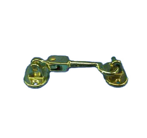 Dørkrog dobbeltled. messing, 90 mm - 1