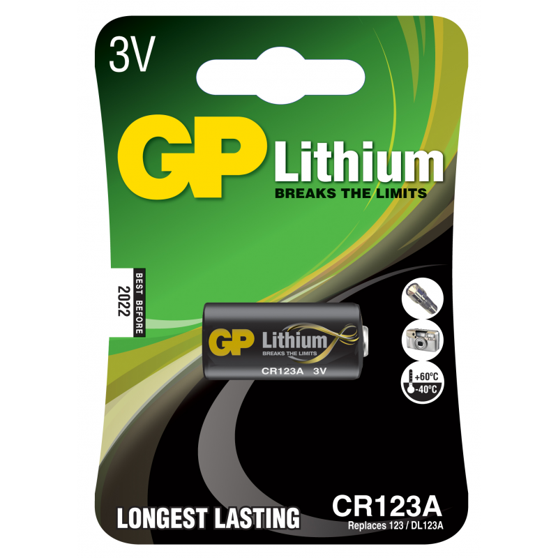 GP Foto Lithium Batteri CR123 - 1
