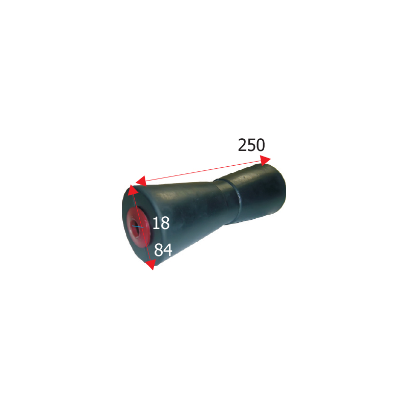 Kølrulle heavy duty længde 250 mm - 1