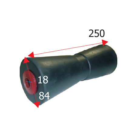 Kølrulle heavy duty længde 250 mm - 1