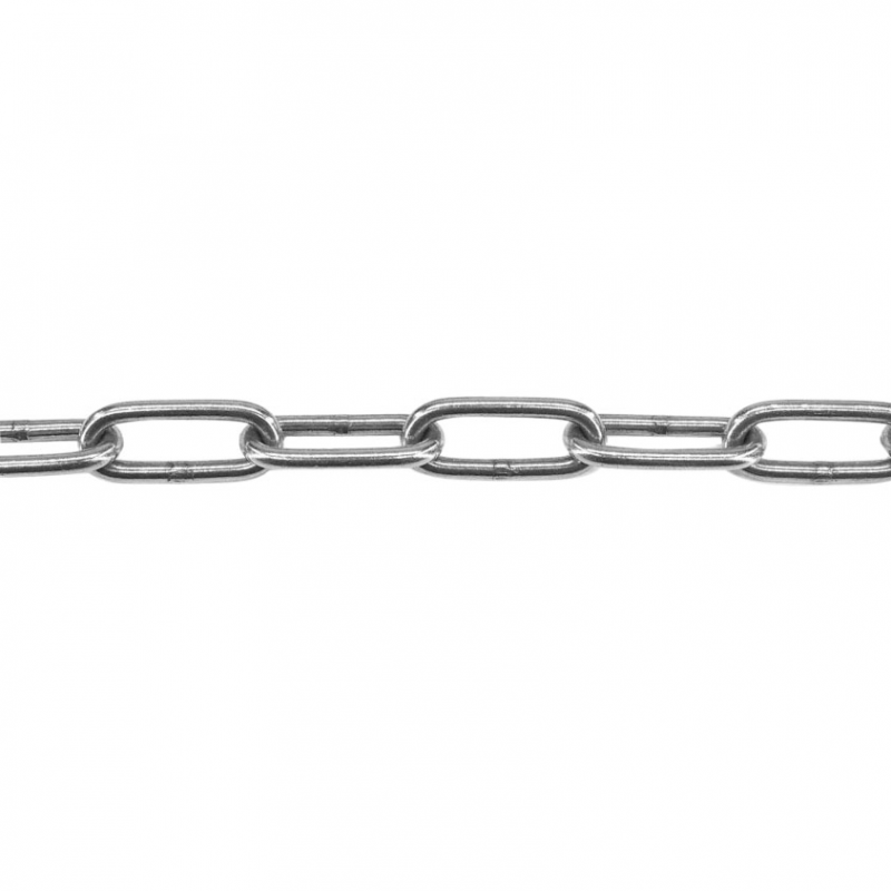 Kæde rustfri AISI 316 med lange led - 1