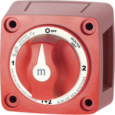 Blue Sea System batteriomskifter 300A og hovedafbryder M-serie - 4