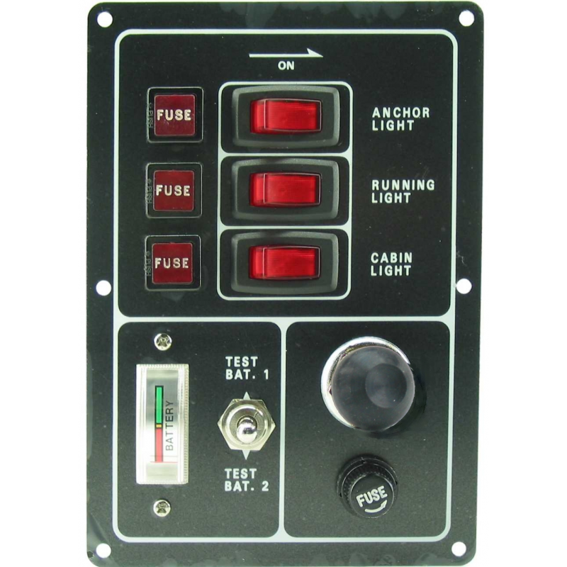 Kontaktpanel med 3 kontakter - 6