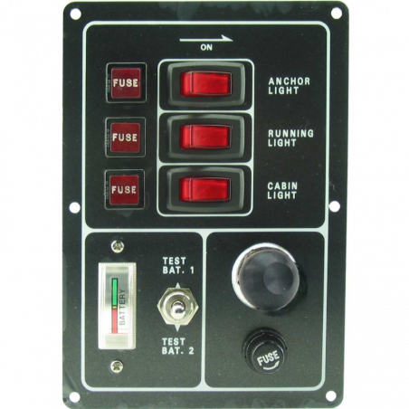 Kontaktpanel med 3 kontakter - 6