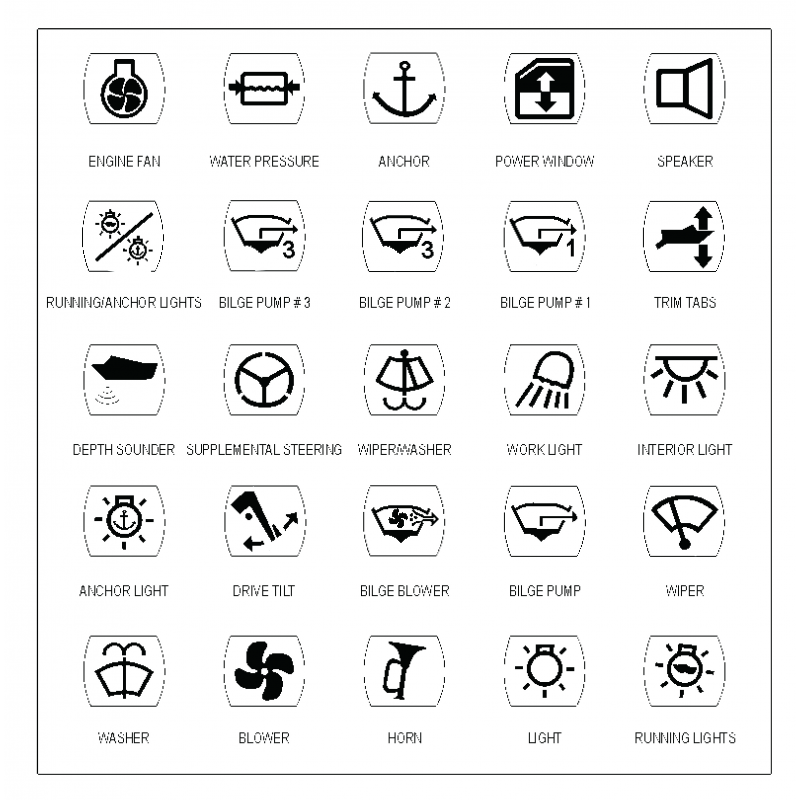 Selvklæbende symboler - 1